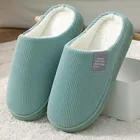 Тапочки женские домашние плюшевые, мягкая хлопковая однотонная удобная обувь для дома, тапочки для спальни, зима