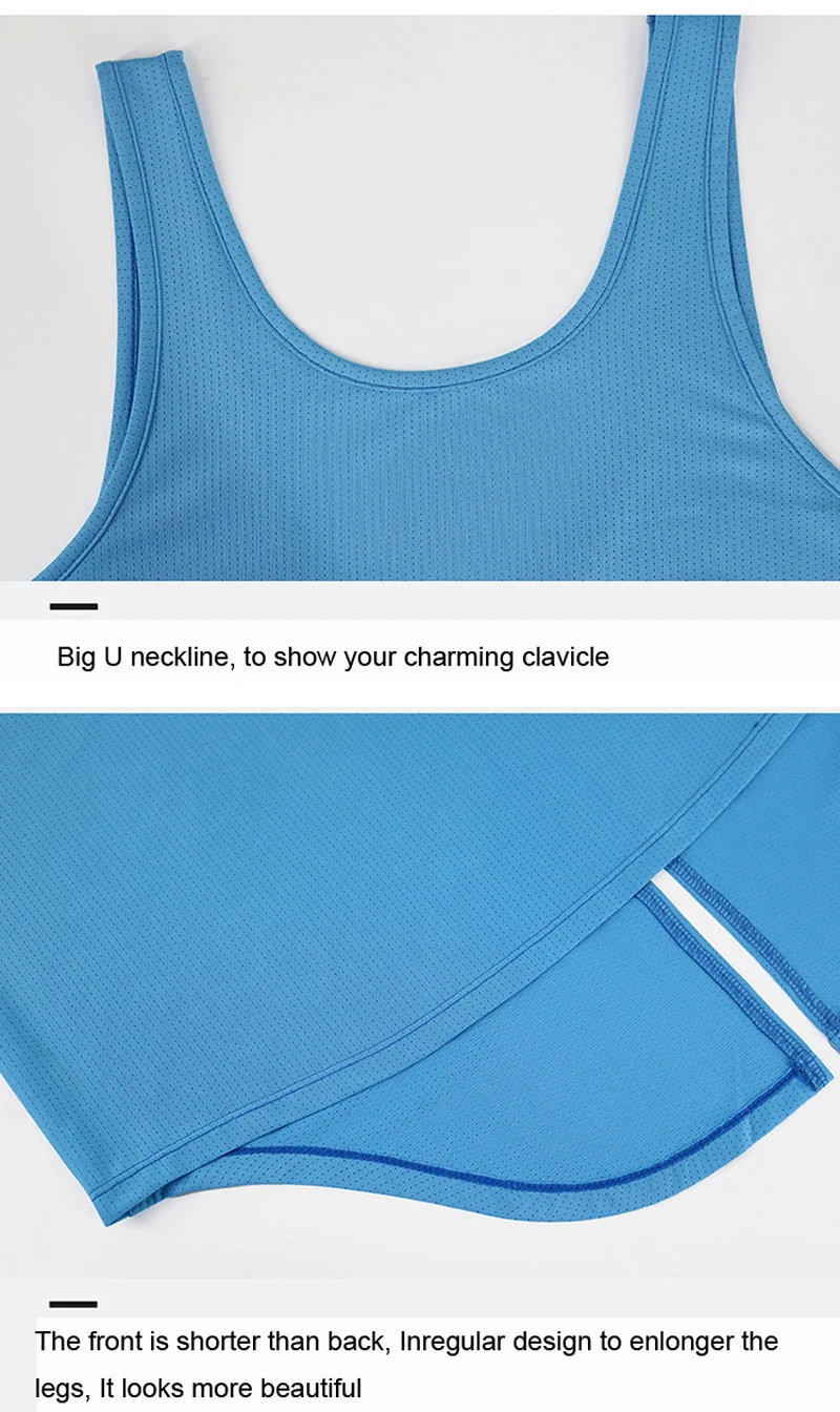 Женский спортивный жилет свободная дышащая быстросохнущая футболка оранжевого