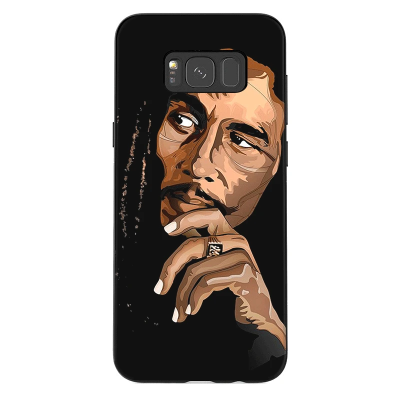 Чехол для телефона для samsung J6 A70 A60 A50 A40 A20 A30 A10 A7 A6 A5 A3 A8 A9 чехол от bob marleys раста Лев регги "сделай сам"