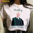 Топ Draco Malfoy женский с рисунком, уличная одежда, повседневная футболка с принтом для пар, лето