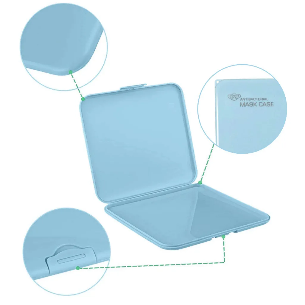 4 шт. модные маска чехол для хранения коробка Портативный одноразовые маски лица