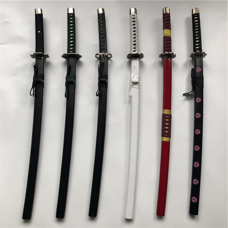 Anime 1:1 Cosplay 2nd Generation kitetsu Roronoa Zoro Sword Weapon Katana Espada Wood Ninja Knife Samurai Prop Toys 100cm |