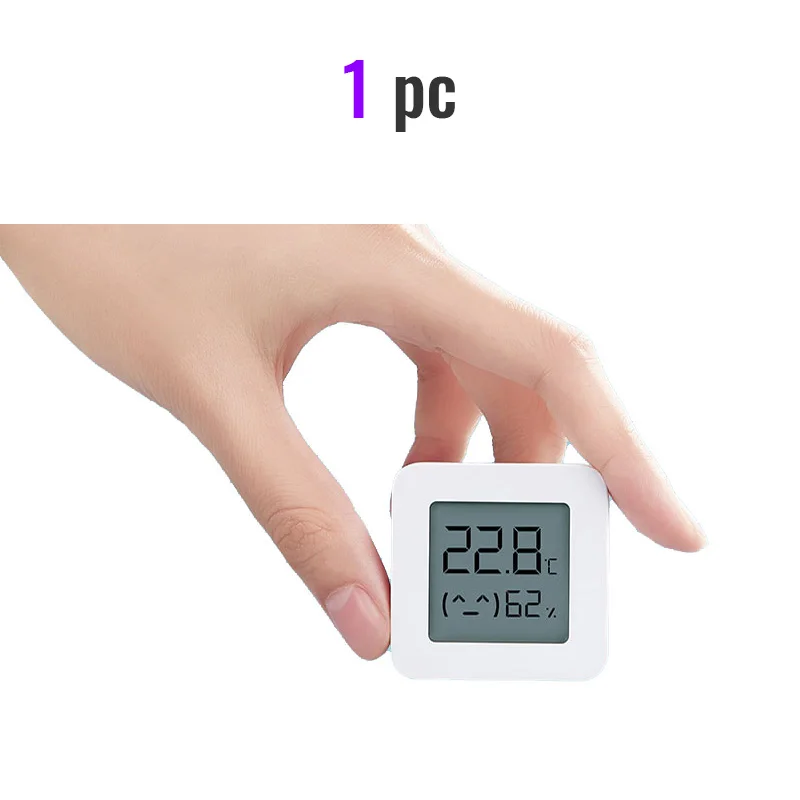 1 pc no battery Xiaomi Mijia Bluetooth монитор температуры и влажности 2 термометр гидрометр T& H HT умный дом Супер долгий режим ожидания - Цвет: 1 pc no battery