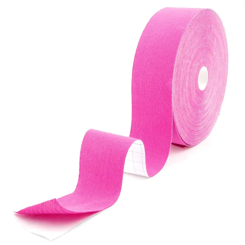 pink Упаковка из 10 шт. кинезиологическая лента 5 м атлетические спортивные ленты в рулонах для коленного сустава протектор Водонепроницаемый повязка для мышц 2,5/5/7,5/10/15 см Ширина - Цвет: pink