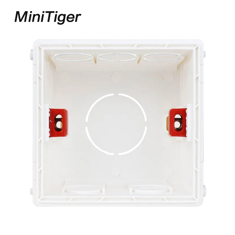 

Minitiger Adjustable Mounting Box Internal Cassette 86mm*83mm*50mm For 86 Type Touch Switch and USB Socket Wiring Back Box