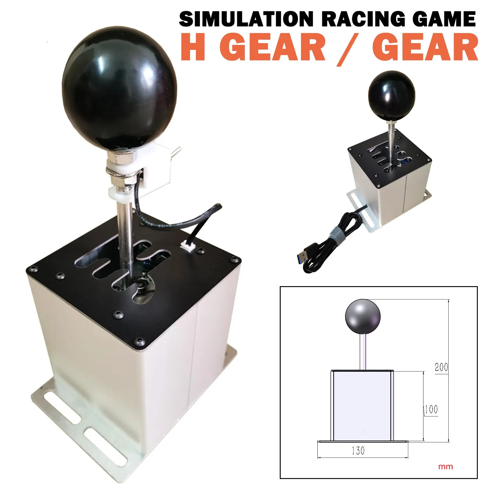 Переключатель передач USB H для ПК руля Logitech G29/G25/G27/G920 Thrustmaster T300RS/GT ETS2 Simracing | Спорт и