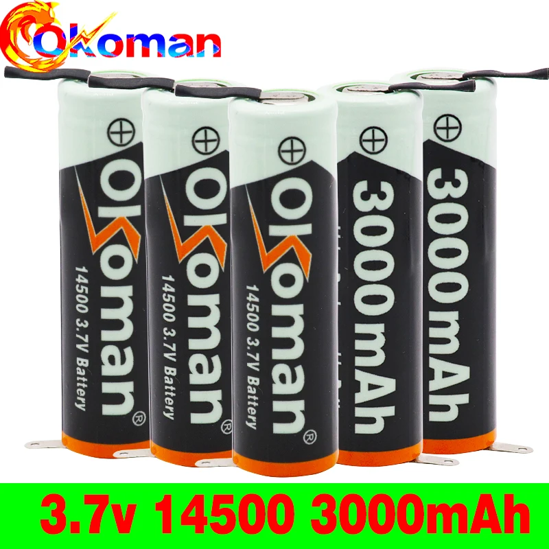 14500 литиевая батарея аккумуляторная сварочные никелевые листовые батареи 3 7 В 3000