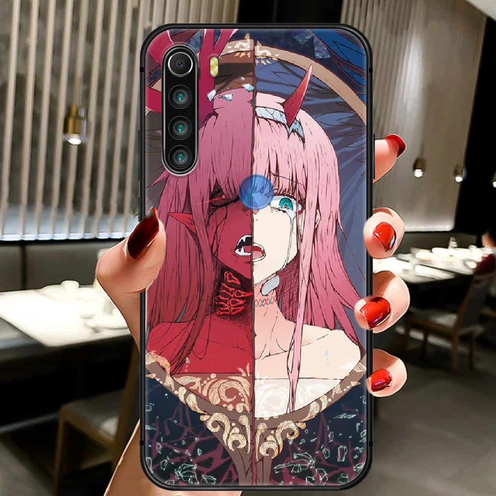 

Anime Zero Two 02 Darling Phone Case Cover Hull For XIAOMI Redmi 7a 8a S2 K20 NOTE 5 5a 6 7 8 8t 9 9s Pro Max black Waterproof
