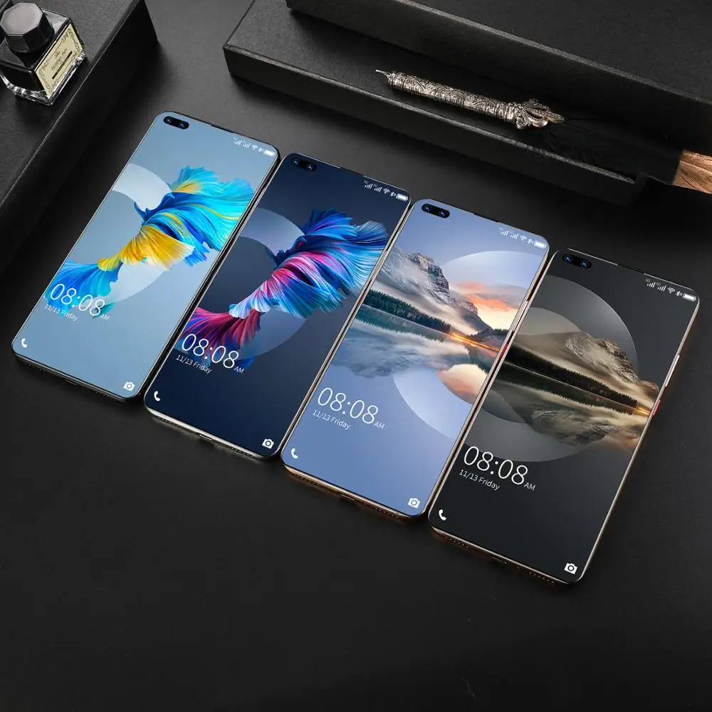 

Mate40 Pro+ SmartPhone 7.3inch Global Version 16GB 6000mAh Android 10.0 GPS Wifi 4G 5G Mobile Dropshipping