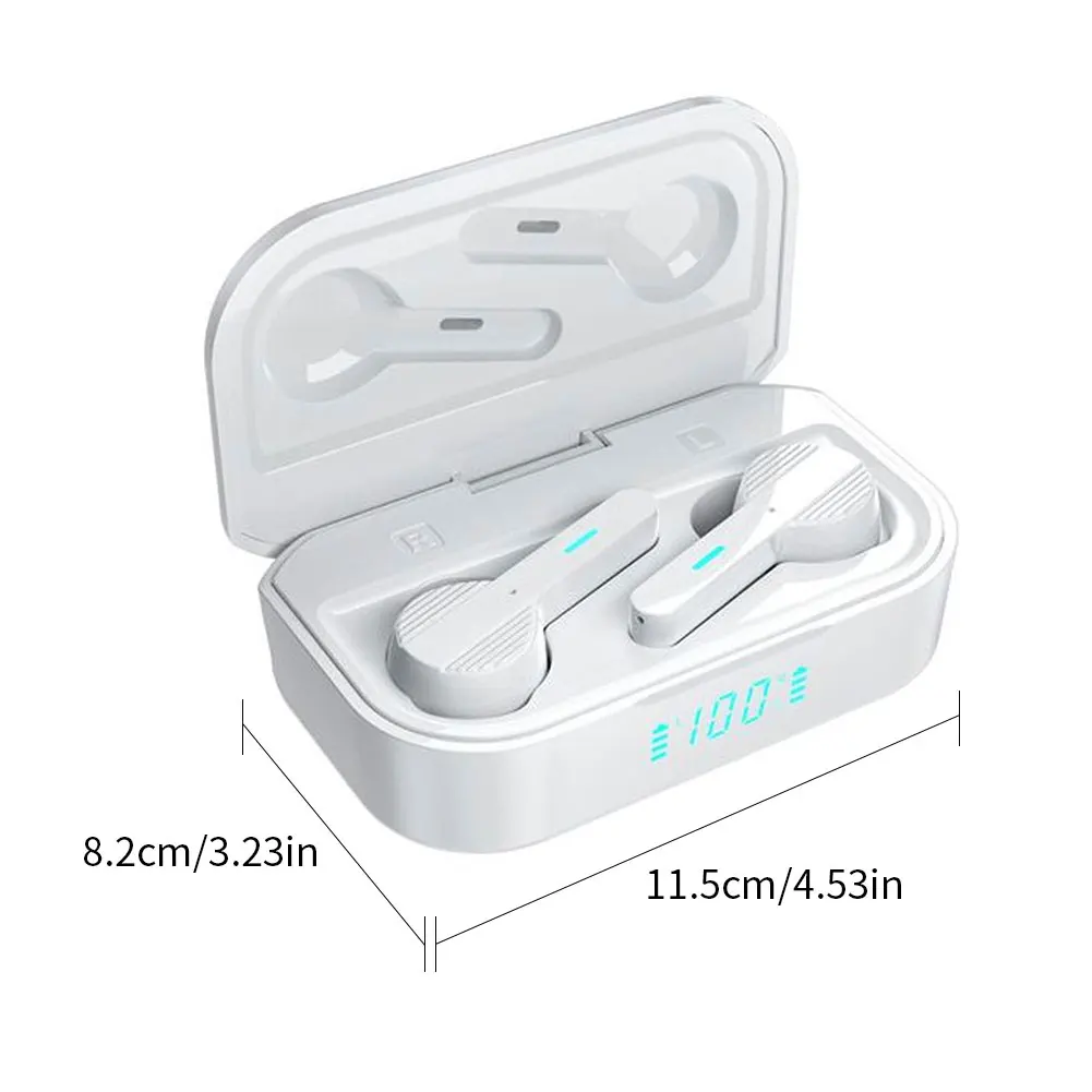 

Good Quality TWS Bluetooth 5.0 Wireless Headphones 9D Stereo Sports Waterproof Earphone With Mic LED Touch Control Earbuds