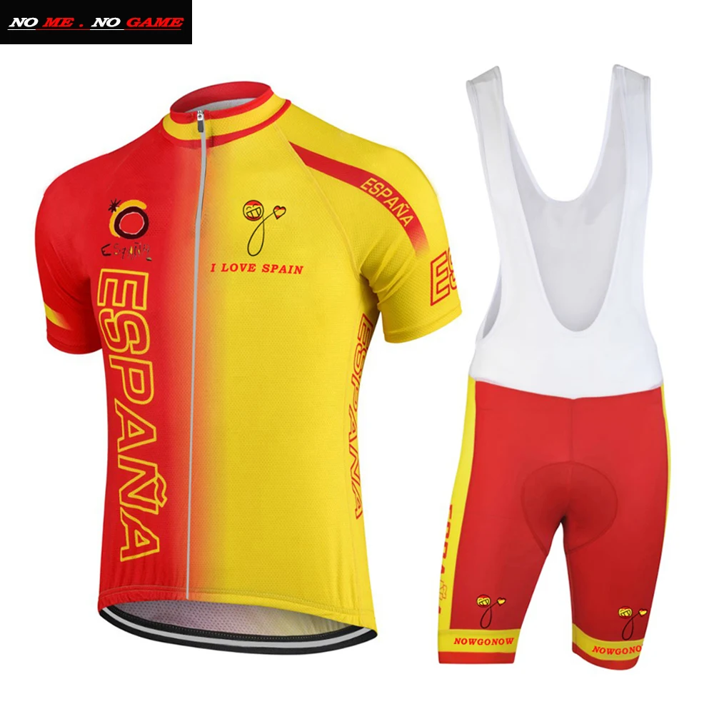 Мужская испанская национальная команда веломайка из Джерси шорты одежда для