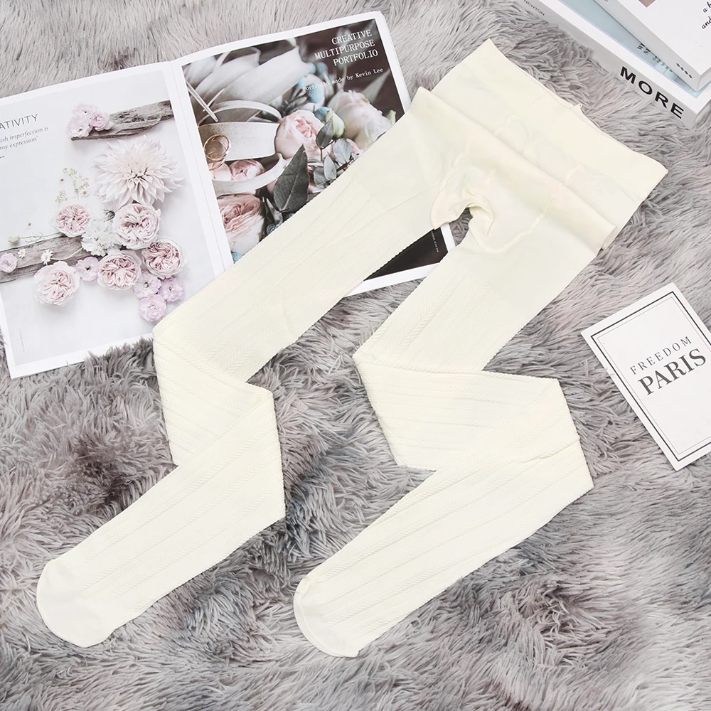 Женские осенне зимние колготки эластичные жаккардовые хлопковые чулки