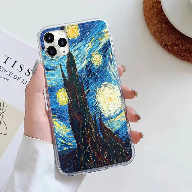 

Capinha para celular Van Gogh Phone Case For iphone 12 5 5s 5c se 6 6s 7 8 plus x xs xr 11 pro max mini