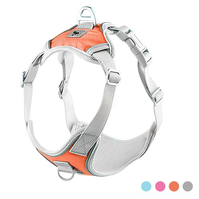 Светоотражающая шлейка для собак Регулируемый жилет с металлическим D образным