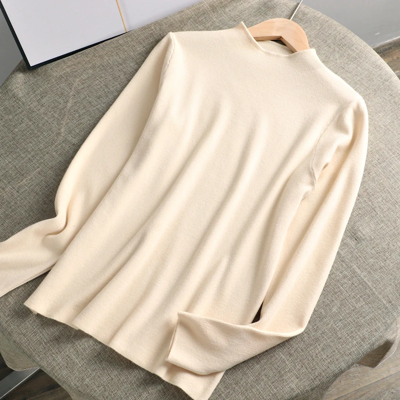 Пуловер женский трикотажный с длинным рукавом на осень/зиму | Женская одежда