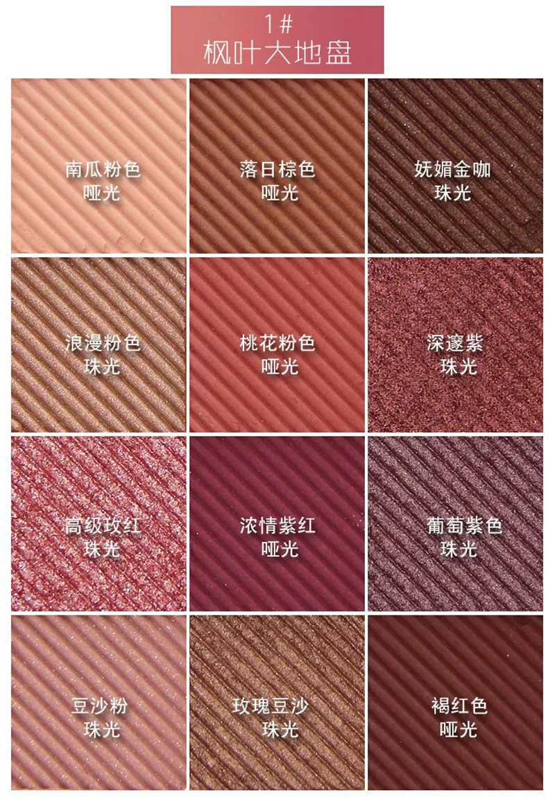 Палетка теней Beauty Glazed для макияжа матовые водостойкие пигментные тени век 12