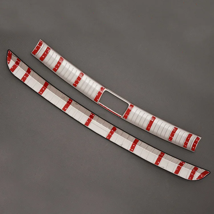 

Car accessories For HYUNDAI ix25 2015-2017 Stainless Steel Rear Inner Trunk Boot Bumper Guard Plate Protector Molding Trim 2pcs