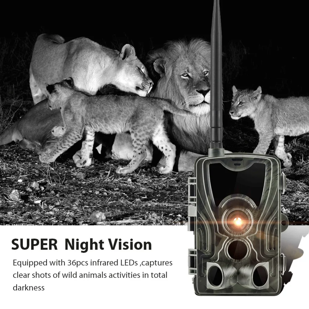 

2G Trail Wildlife Camera 20MP 1080P Night Vision Cellular Mobile Hunting Cameras HC801M Wireless Photo Trap game camera