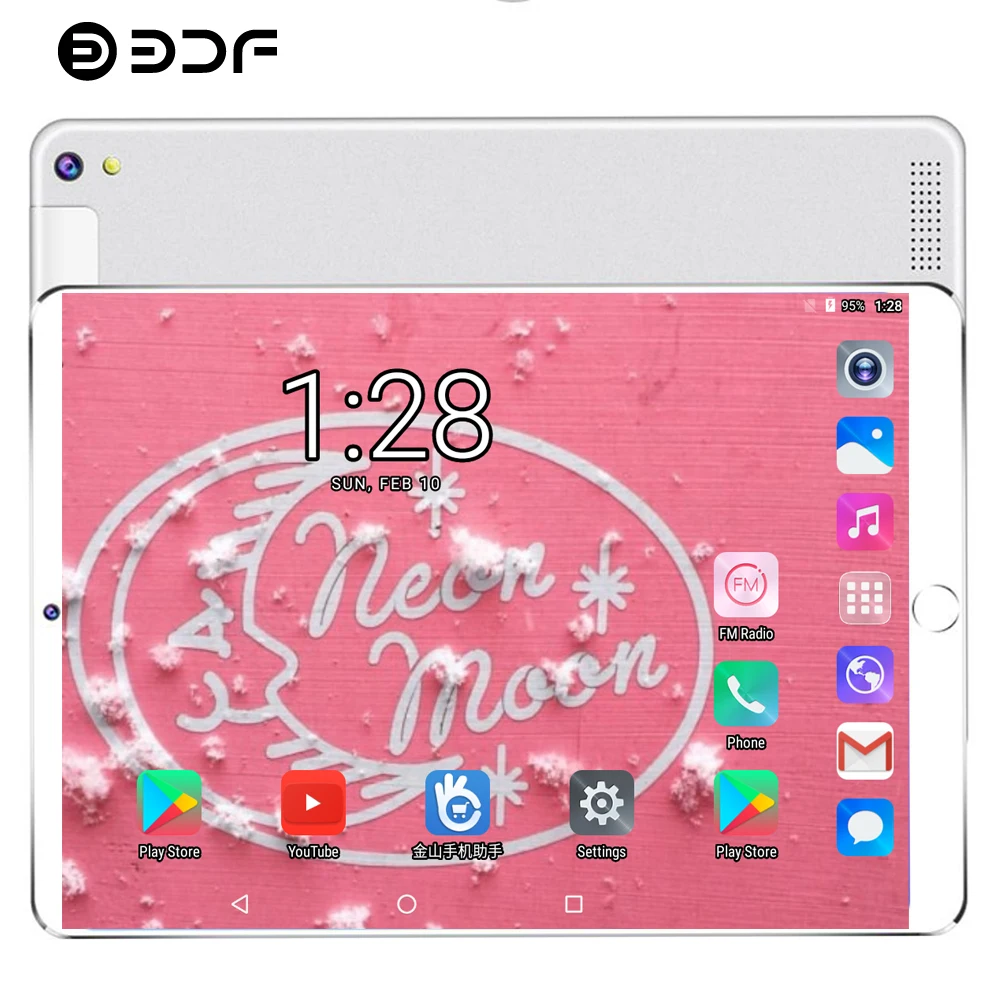 BDF Android планшет 10 дюймов Android 7,0 планшеты ПК 4 ГБ ОЗУ 64 Гб ПЗУ 1920*1200 ips планшет 3G телефон планшет SIM карта ПК планшет 10
