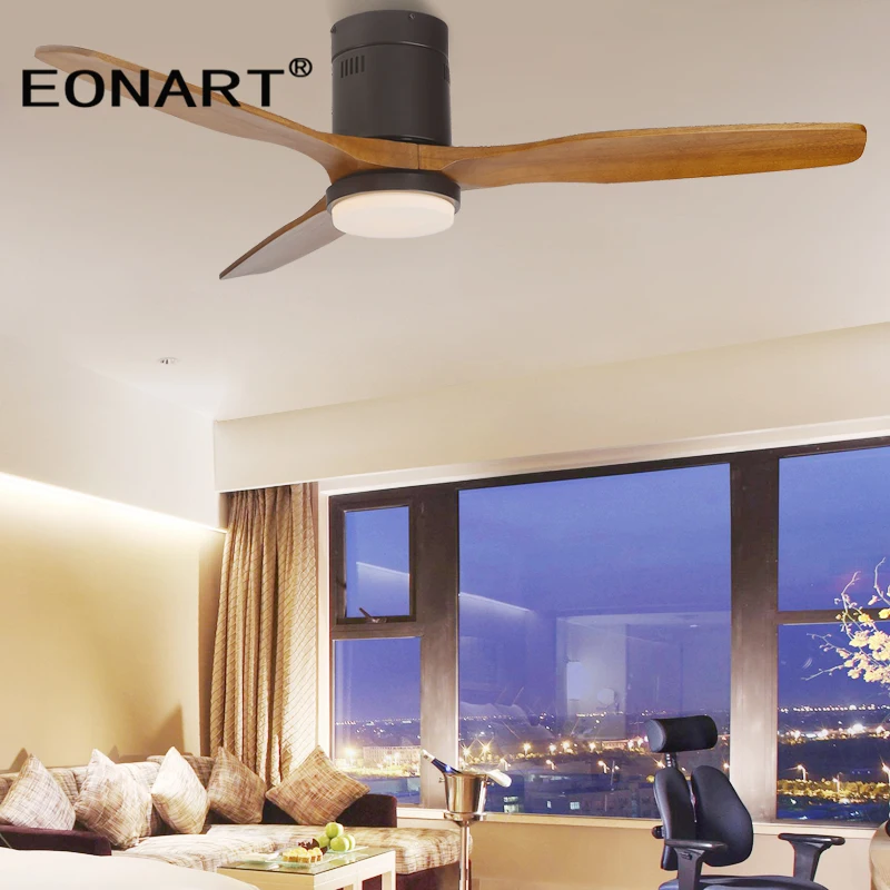 

52 дюймов современные светодиодные дерево потолочный вентилятор с Дистанционный пульт люстра-вентилятор декоративный потолочный вентилятор без светильник ventilador de techo