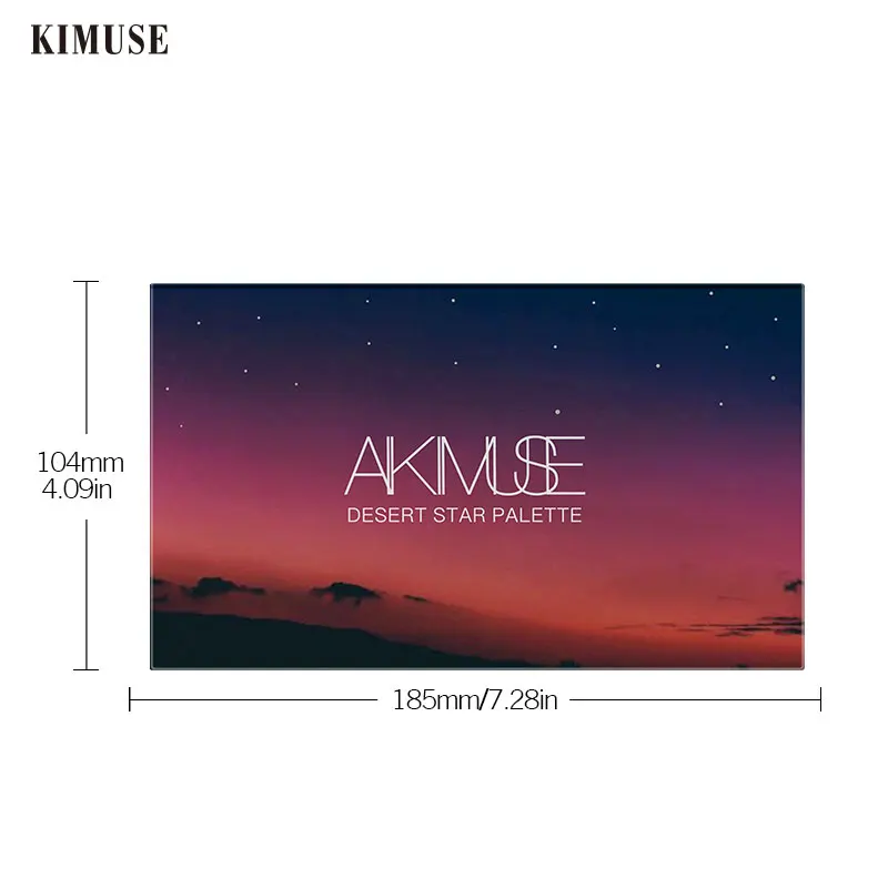 KIMUSE 18 видов цветов Desert Star палитра теней для век мерцающие легко носить блестящий