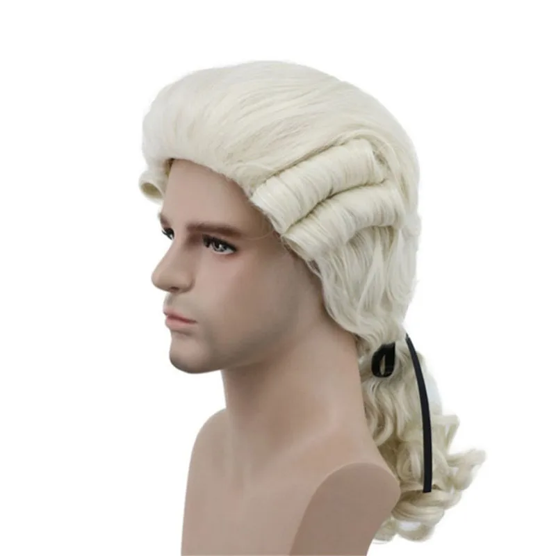Парик для костюма судей барокко Роскошные Длинные Синтетические парики косплея