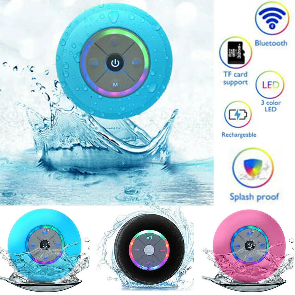 

Portable Bluetooth Speaker Wireless Waterproof Bathroom Shower Speakers for Phone PC Bluetooth Hand Free Car Speaker Loudspeaker