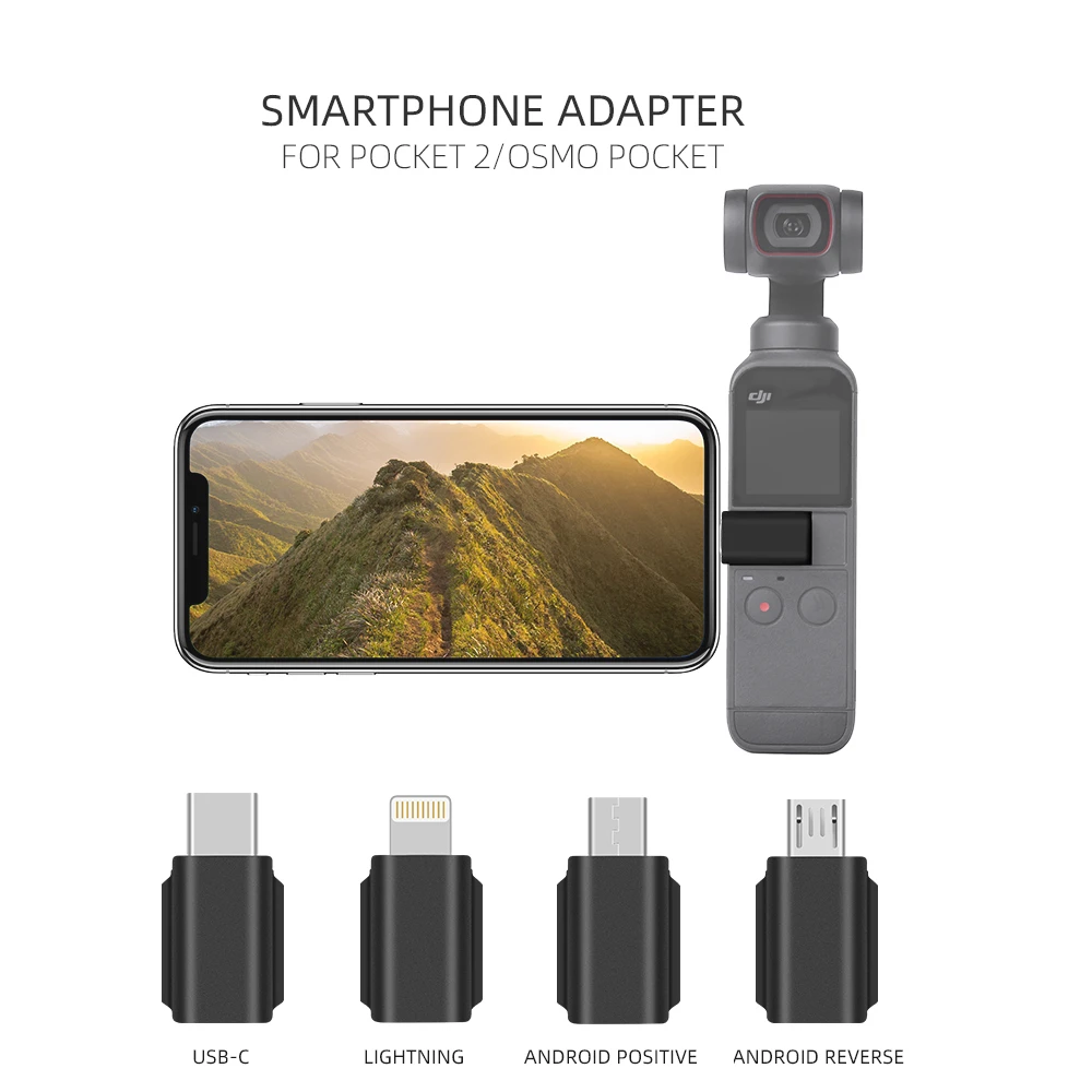 Подходит для DJI Osmo Pocket 2 TYPE-C IOS разъем передачи данных смартфона USB-адаптер ручные