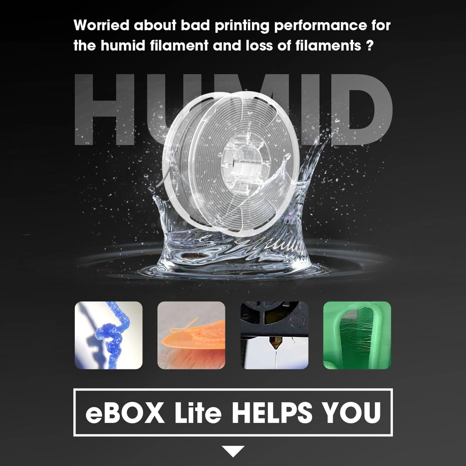 Коробка для сушки нити 3D-принтера eSUN eBOX Lite коробка хранения держатель бесплатные