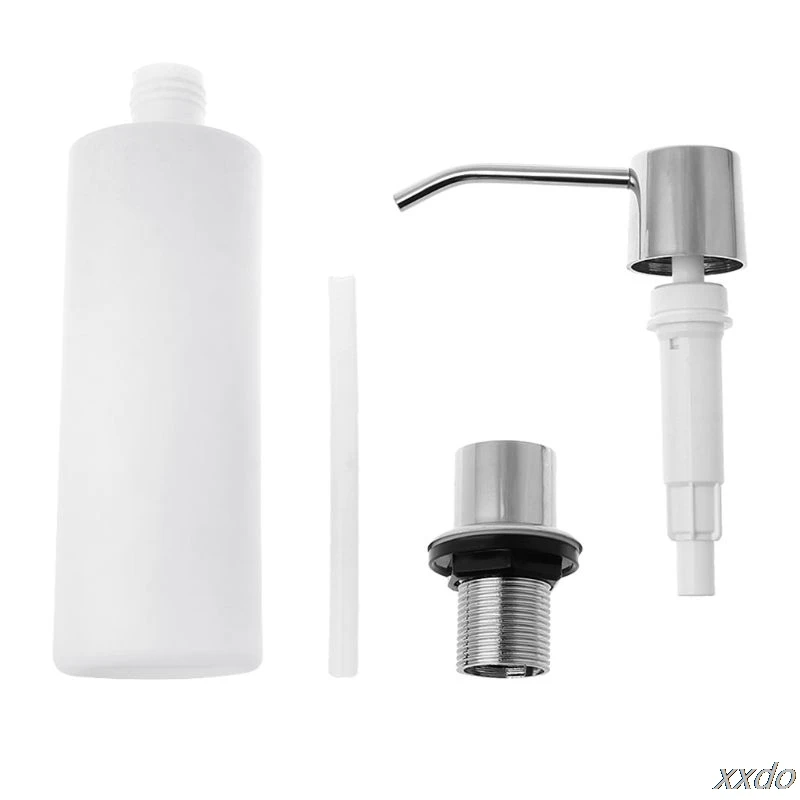 

300ml Soap Dispenser Built-In Installation Lotion Pump Liquid Detergent Organizer Plastic Sanitizer Container