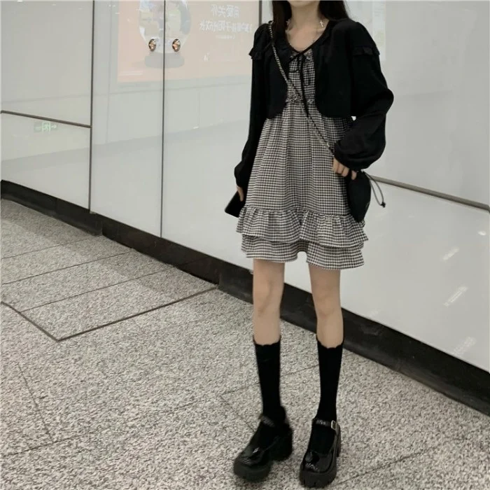 Костюм Спайс для девочек платье с закрывающей талией тонкое на бретелях женский