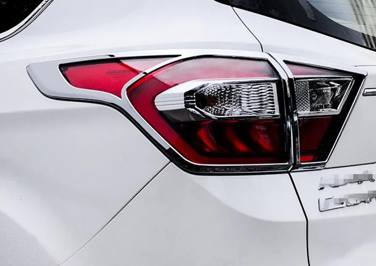 4 шт. роскошная АБС хромированная автомобильная лампа заднего противотуманного