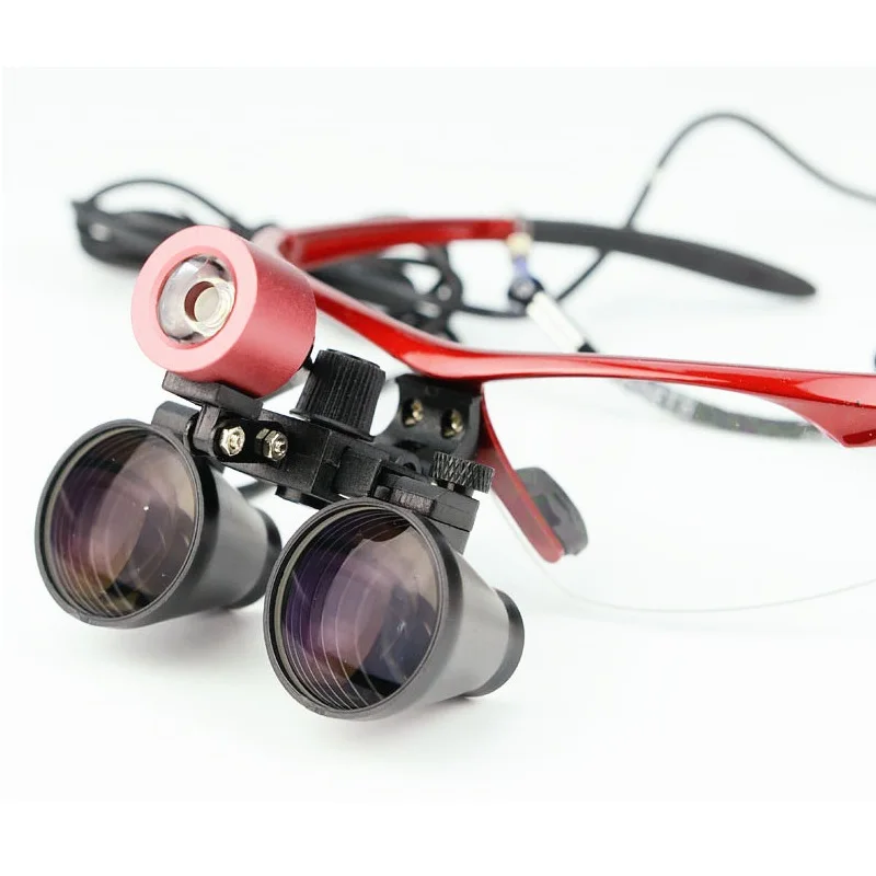 Медицинский светодиодный налобный фонарь 3 Вт + бинокулярная Лупа 2 5/раза