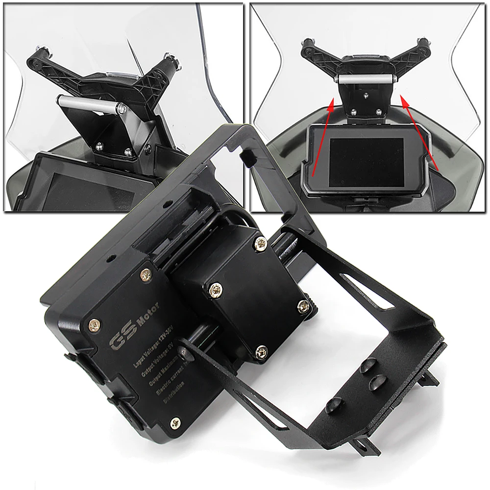 

For 790 ADVENTURE 790 ADVENTURE R 2017-2020 Motorcycle GPS SMART PHONE Navigation GPS Plate Bracket Adapt Holder Kit