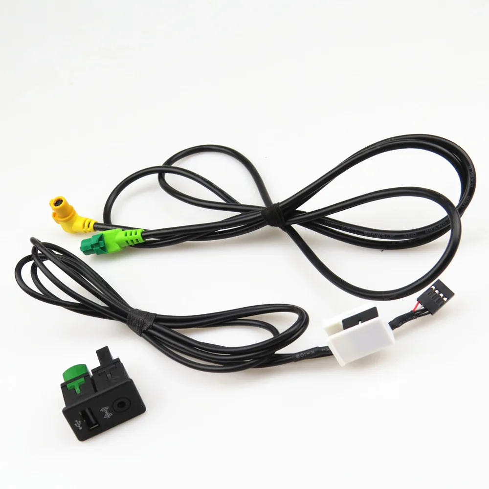 FHAWKEYEQ 5 компл. AUX USB совместимый переключатель + КАБЕЛЬ жгута хвостового штекера