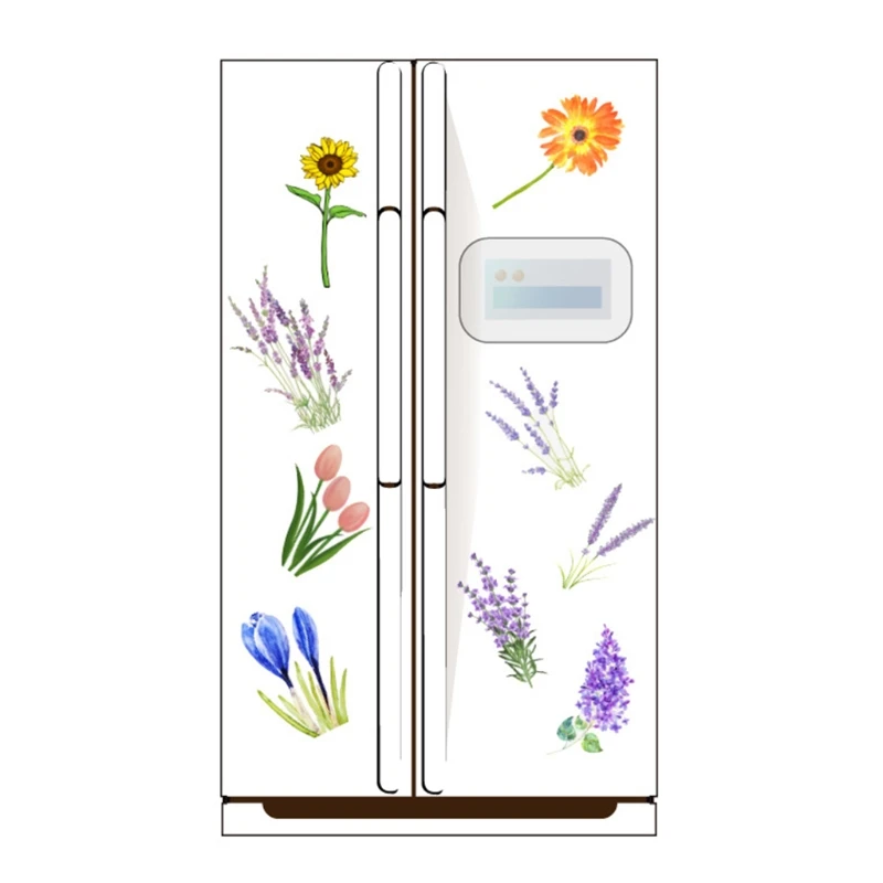 

50 Sheets Various Sweet Lovely Beautiful Flower Stickers Waterproof PVC Stickers for Personalize Laptop Scrapbook