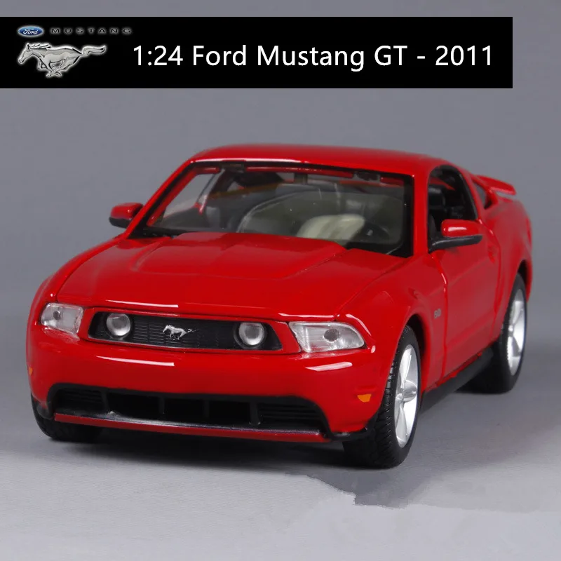 2011-GT Maisto 1:24 2010 Ford Mustang Roadster имитация сплава Модель автомобиля Моделирование Украшение автомобиля коллекция Подарочная игрушка - Цвет: 2011-GT
