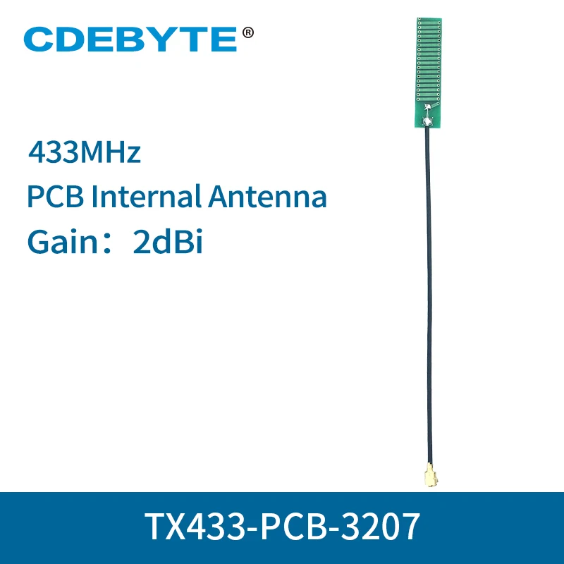 

10pc/lot 433MHz Ominidirectional 2dbi Wifi Antenna PCB Internal IPEX Interface
