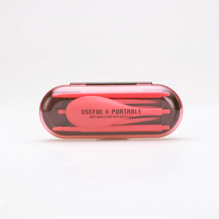 Горячая Распродажа набор из трех предметов портативная посуда со складной