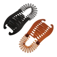 new 1 pcs woman elastics hair braider banana clip scorpion type hair holding tool ponytail rubber bands hair accessories