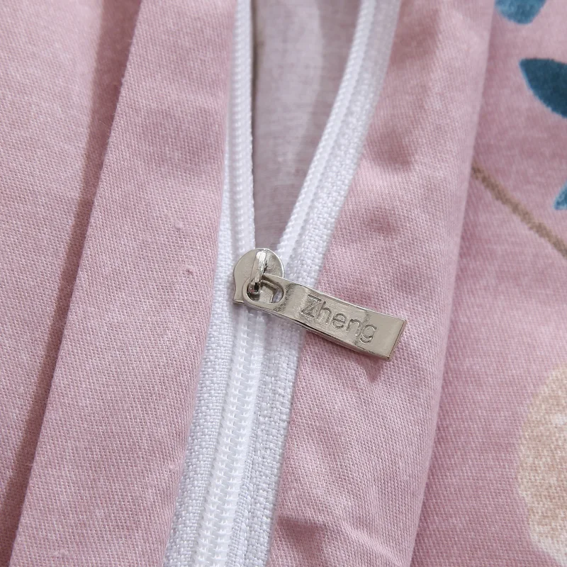 1 шт. пододеяльник розовый Стёганое одеяло из чистого хлопка с цветочным принтом