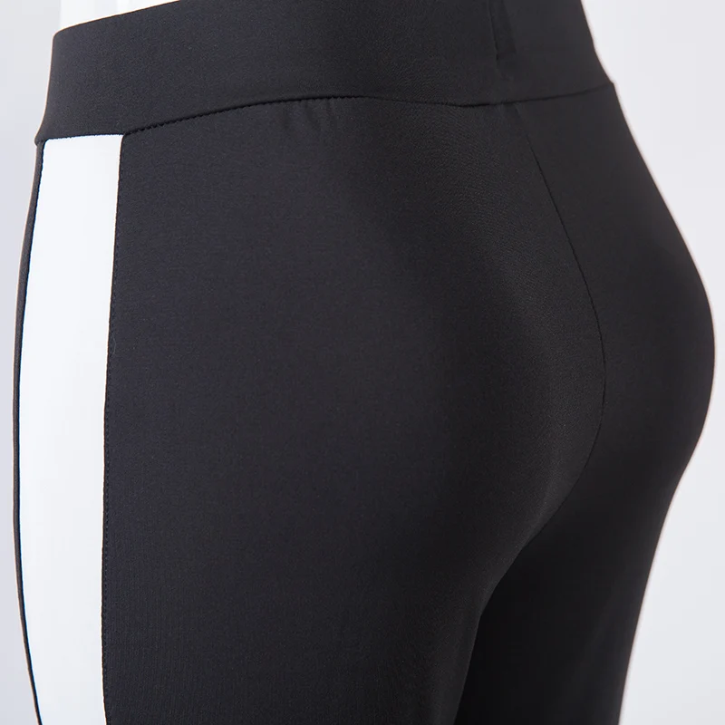 Женские облегающие леггинсы черные белые длинные брюки для тренировок | Женская