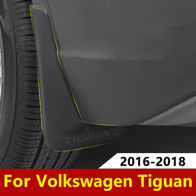 Черный автомобиль спереди и сзади брызговик брызговики крыло для Volkswagen VW Tiguan mk2 аксессуары