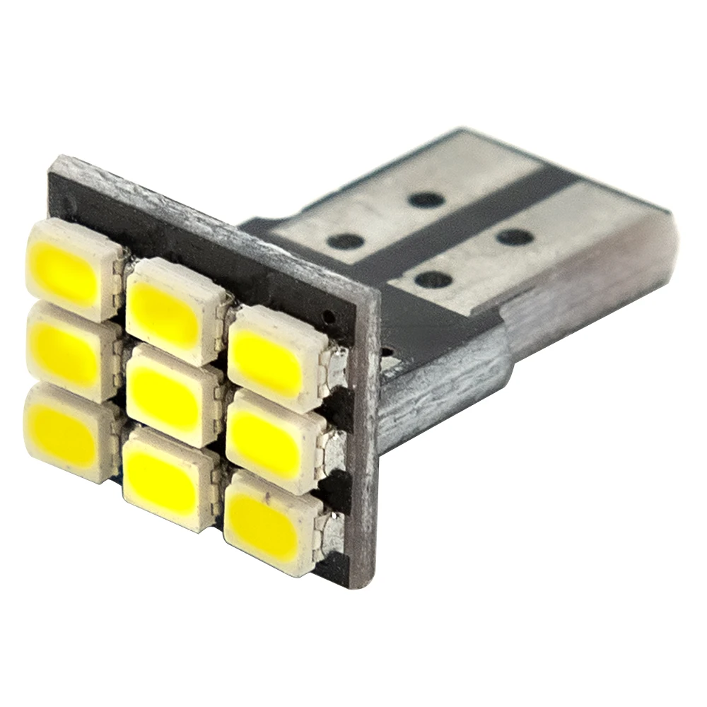 Автомобисветильник светодиодный индикатор ширины T10 9SMD 1206 3020 10 шт. автомобильные