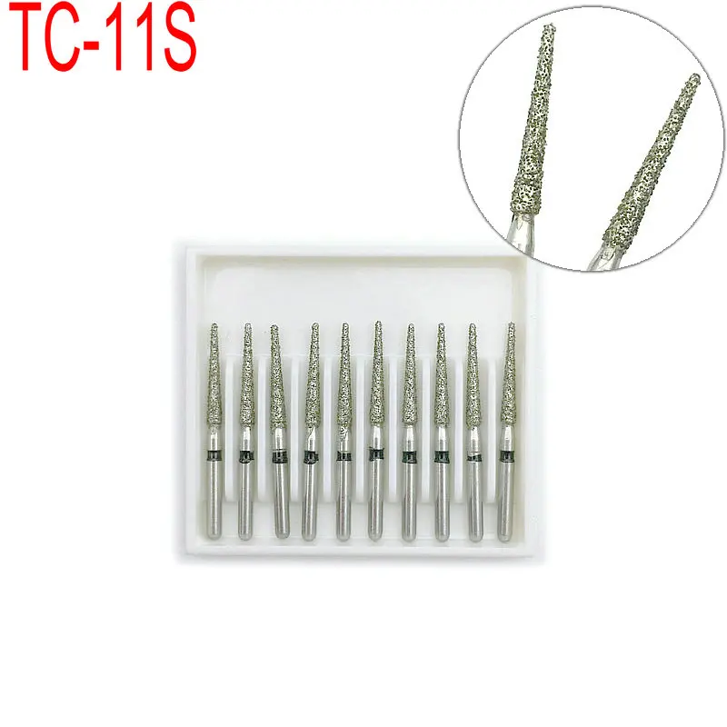 10 шт. алмазные боры стоматологические высокоскоростные сверла искусственные