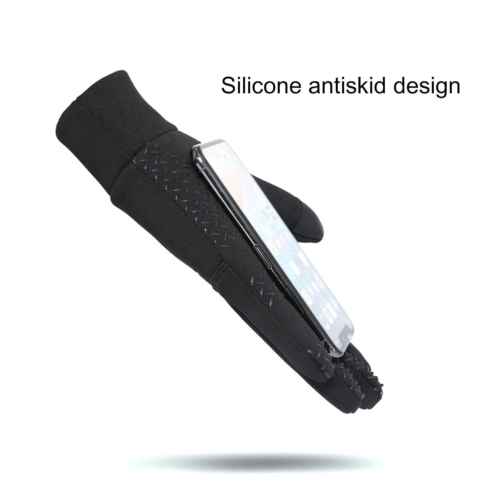 1 пара мужские черные перчатки варежки Зимние сохраняющие тепло