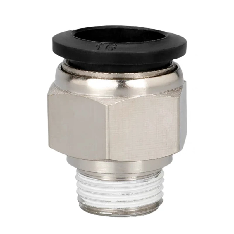 Пневматическая трубка шланга 10 мм 12 6 8 4 1/4 дюйма 1/2 1/8 3/8 с наружной резьбой быстрое