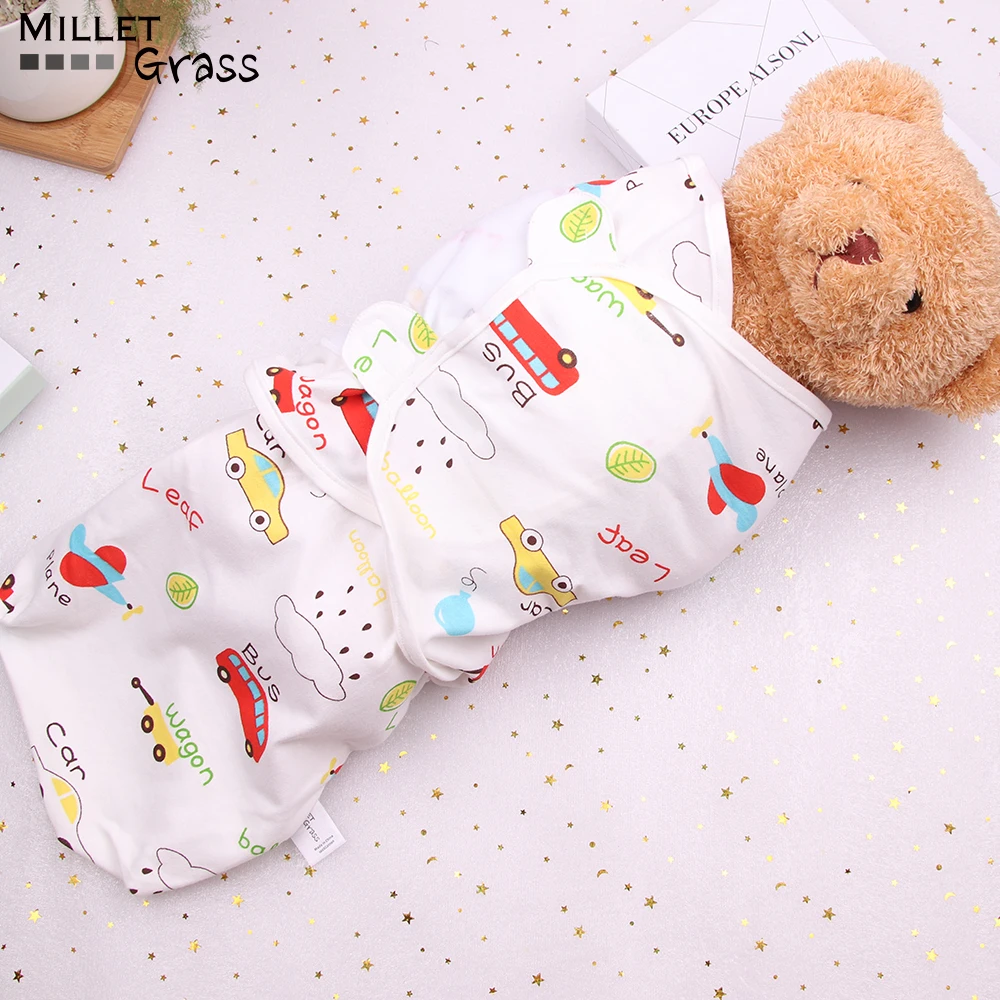 0-6-12 months baby swaddles 100% cotton soft blanket summer organic wrap Sleeping Bags |