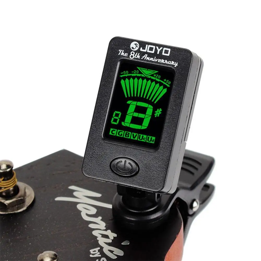 

JOYO JT-06 Digital Guitar Tuner 440Hz Mini Clip-on Chromatic Tuner for Acoustic Bass Violin Ukulele Electric Guitar Tuner