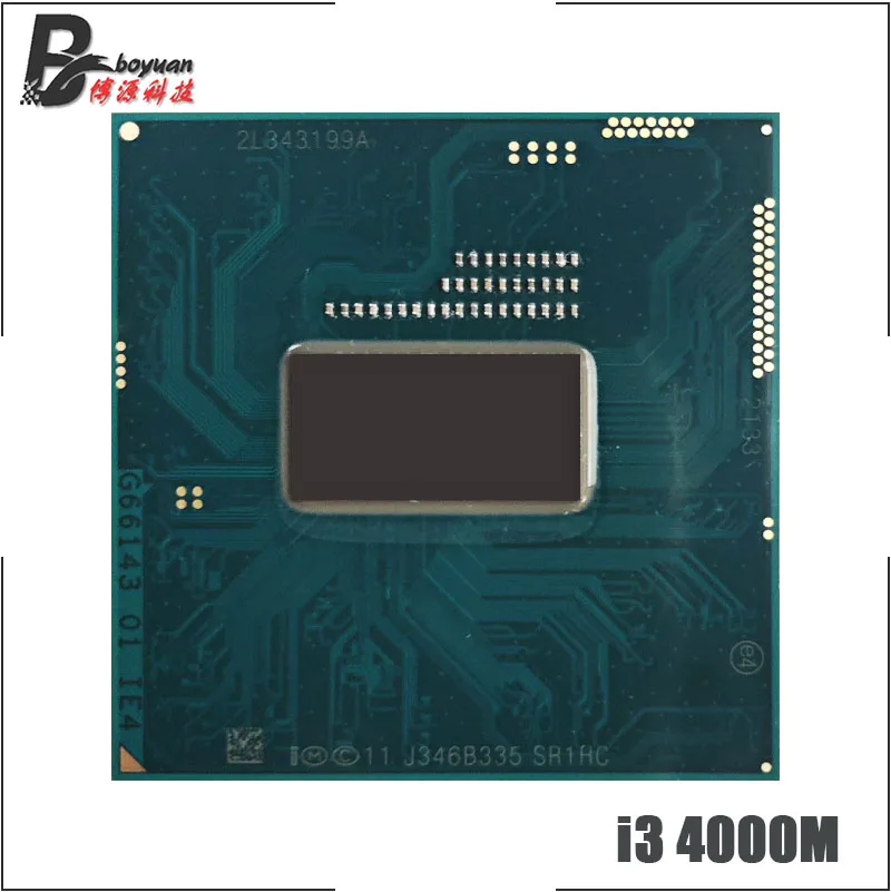 Процессор Intel Core i3-4000M i3 4000M SR1HC 2 4 ГГц двухъядерный потока CPU 3M 37W Socket G3 / rPGA946B |
